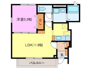 ラフレシールの物件間取画像